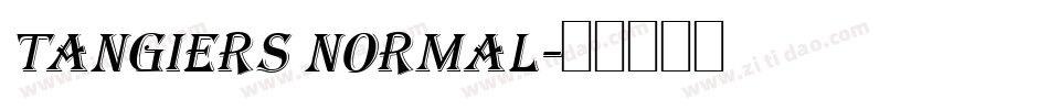 Tangiers Normal字体转换